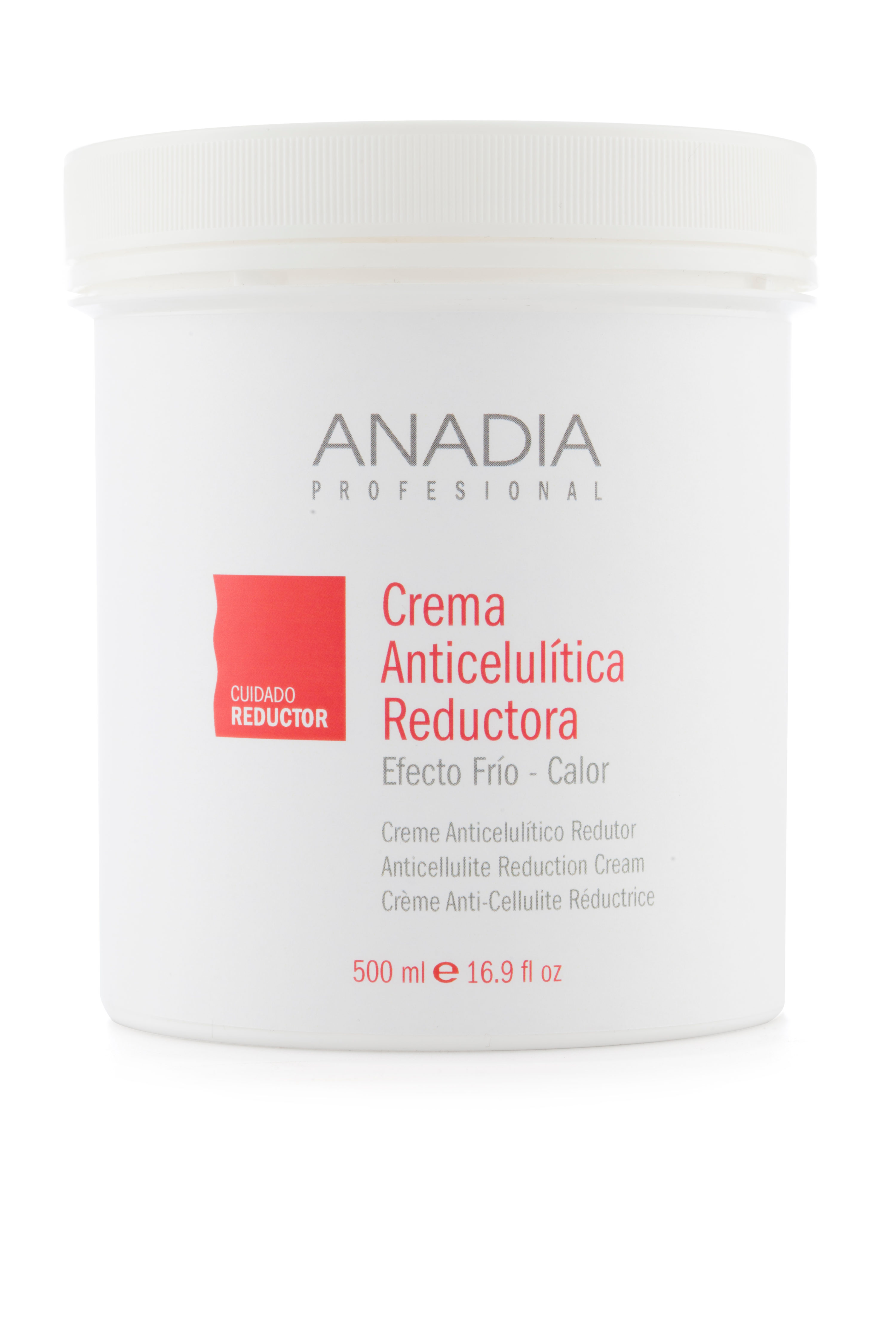 Crema Anticelulítica Reductora 500 ml - Anadia Profesional
